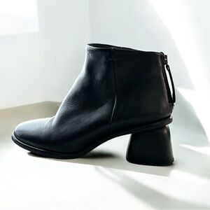 ⭐️ PierFrancescoVicenti Heeled Ankle Leather Boots Black Size 8